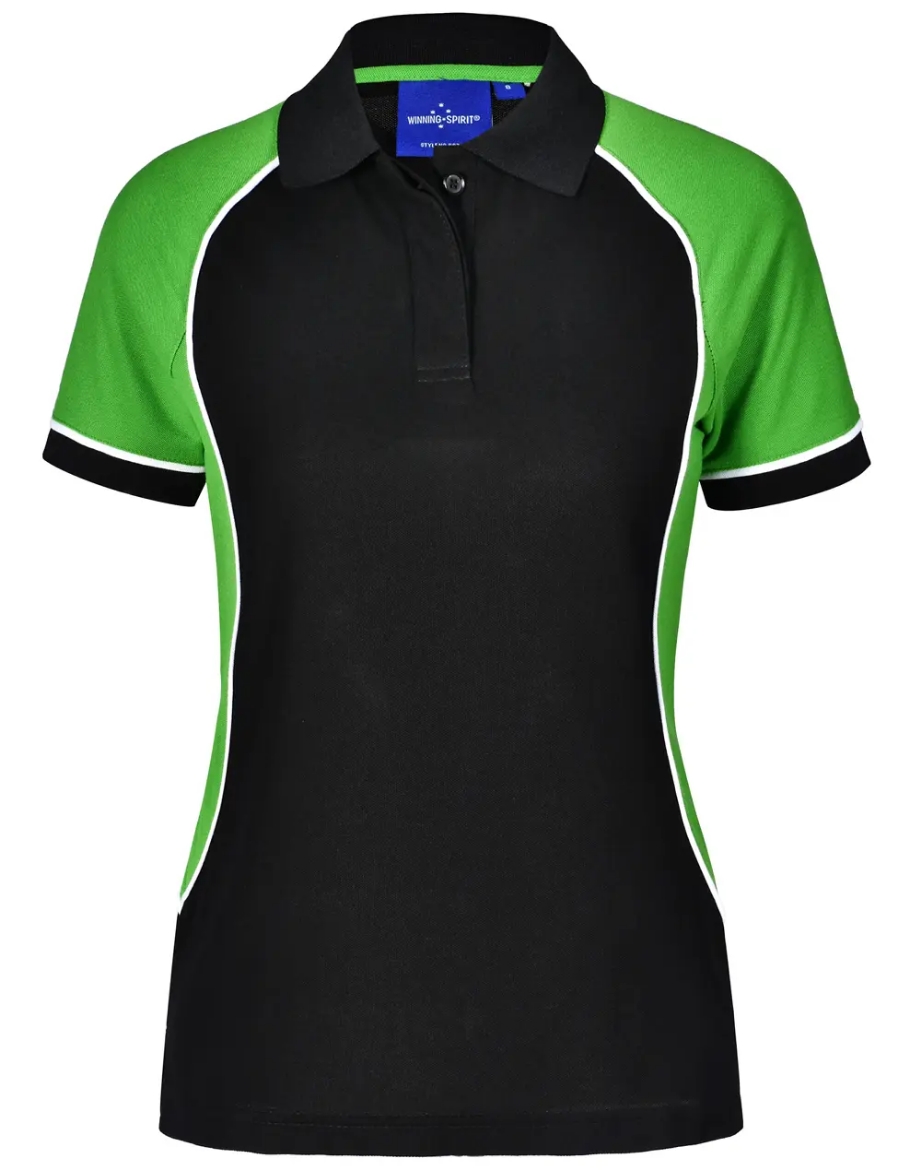 Picture of Winning Spirit, Ladies TrueDry Tri-colour S/S Pique Polo